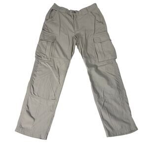 Duluth Trading Co Dry On The Fly Cargo Pant Men M x30 (30W 30L) Grey Elastic